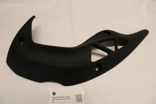 Exhaust pipe cover - left, black