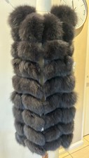Fox Fur Gilet Vest Jacket Size