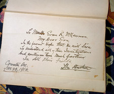 1916 HC Signed Insc Author2son