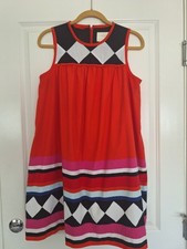 Kate Spade New York Geo Border Sleeveless Dress sz Medium