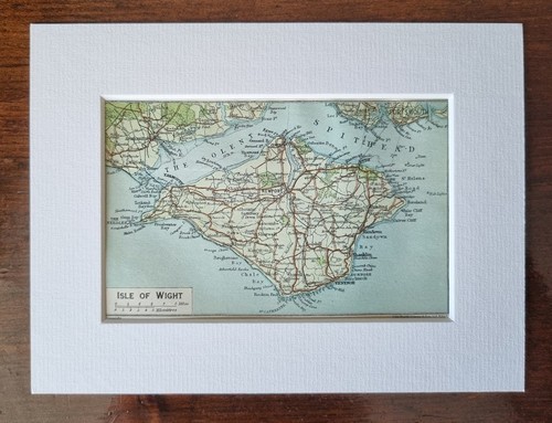 Antique map isle wight - map,