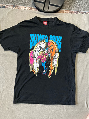 Santa cruz men black graphic - santa,