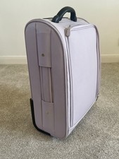  Small Lavender Hard Shell 2  Wheels Suitcase Cabin Hand Luggage Travel  Case