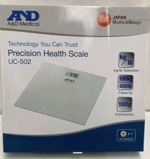 A&D Medical UC-502 Digital Bathroom Scale Weighing 180kg/400lb weight capacity.