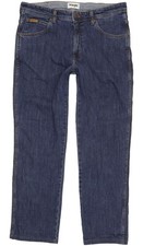 Wrangler Arizona Men Blue Straight Regular Stretch Jeans W35 L29 (106048)