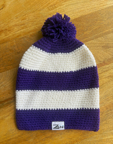 Zaini purple white striped - purple,