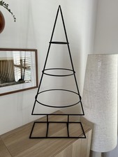 Large Black Metal Round Display Christmas Tree by Ib Laursen H90cm. Ex Display