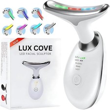Lux Cove 7 in 1 Led Facial Sculptor, 7 Color & 3 Modes Led Facial Massager,