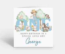 Personalised 1st Birthday Card