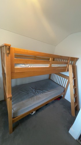Kid bunkbed set wooden bed - kid,