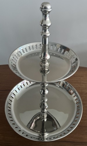 Vintage steel two tier cake - two,