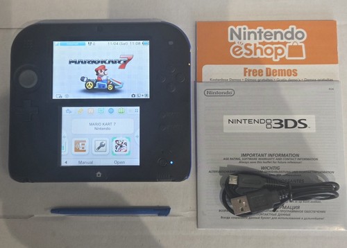 Nintendo 2ds black blue - nintendo,