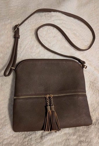 Lightweight brown handbag - brown,