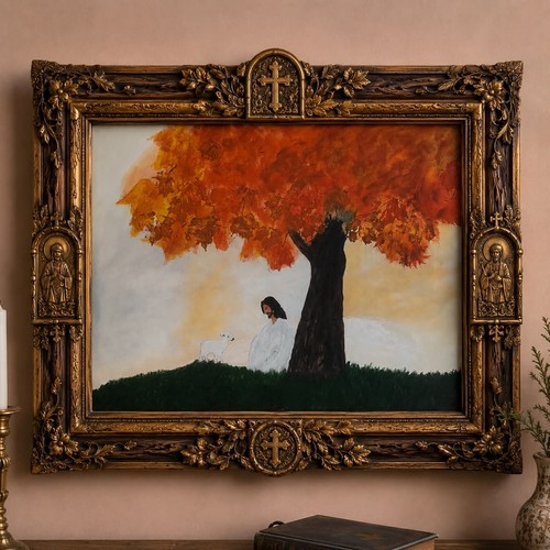 Handmade christian canvas art - christian,