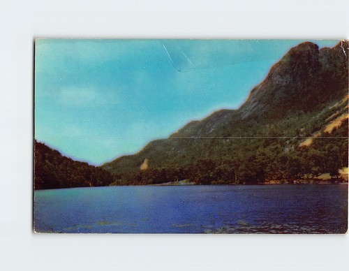 Postcard profile lake - postcard,