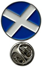 Scotland Saltire Round Enamel