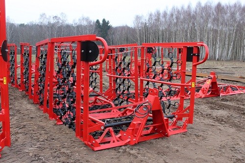 Chain harrow hydraulic - hydraulic, folding