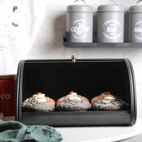 Extra large metal bread box - metal,