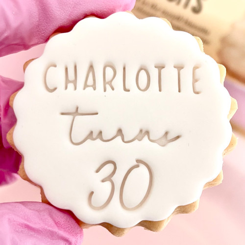 Customised fondant stamp