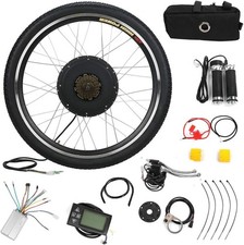 48V 1000W 26'' Electric Bike Conversion Kit, Rear Wheel Bicycle Motor E-Bike Ki
