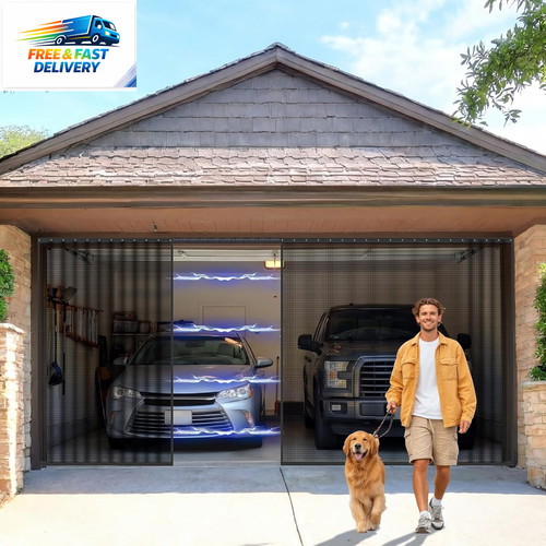 Sliding garage door - door, screen