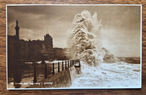 Rough sea hastings 1928 - rough,