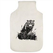 'Tiger in Grass' Hot Water Bottle Cover (HW00042762)