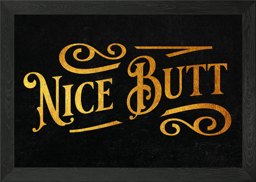 Nice butt framed - butt, wall