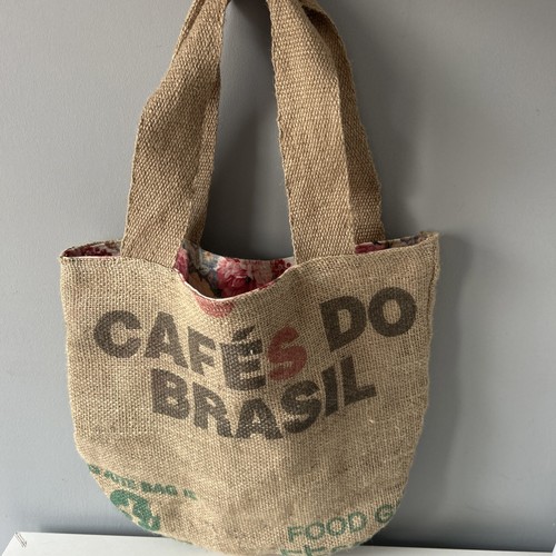 Hessian tote bag made - tote,
