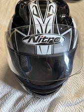 Nitro N325-VX Junior Full Face Helmet Size L – Black/White – ECE 22.05