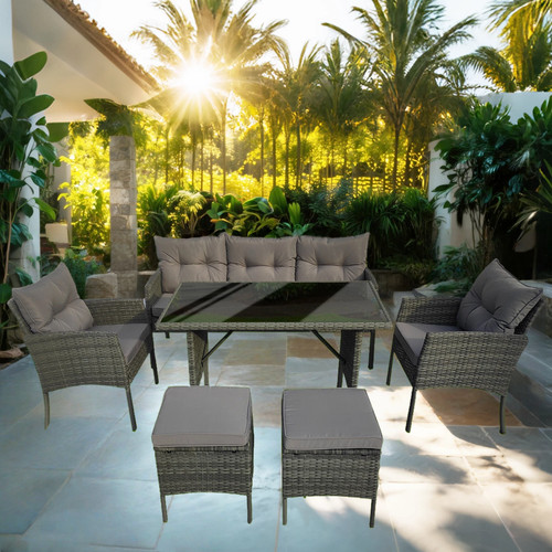 Rattan garden furniture - furniture, 7
