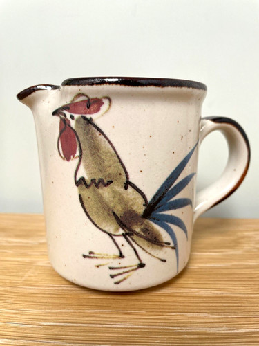 Grayshott pottery cockerel - pottery, hen