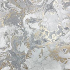 Marble Wallpaper Metallic