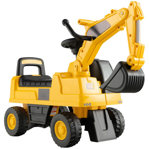 Yellow ride excavator - excavator,