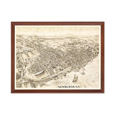 Old Map of Newburgh, NY 1900 -
