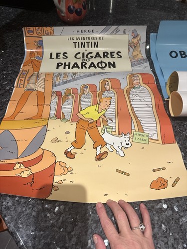 Tintin posters featuring