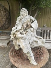 Very Large Hand Carved Root Ball Wood Sculpture for Indoor Or Outdoor Use