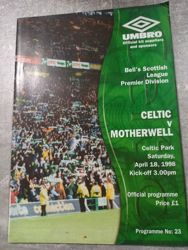 Celtic home programmes - home, 1997/98