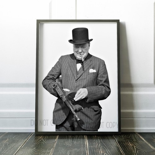 Winston churchill with tommy - winston,