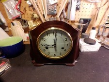 RESTORED & SERVICED LATE 1940s SMITHS ENFIELD STRIKING BAKELITE MANTEL CLOCK