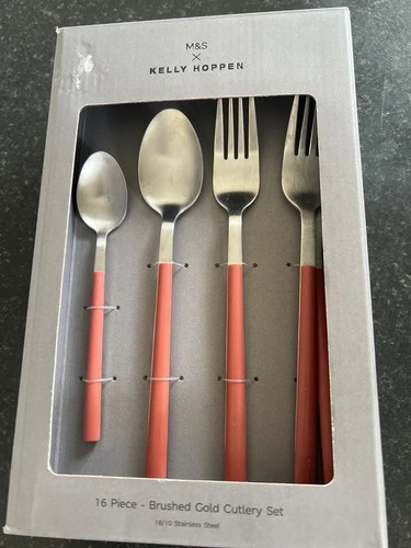 Home pink cutlery set - pink,