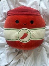 Squishmallows 12" Illia the Sriracha Sauce Plush Toy Supersoft Offical Kellytoy