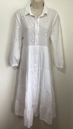 Zara white broderie anglais - white,