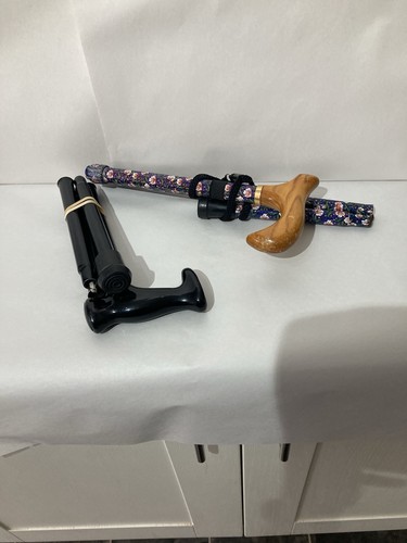 Two fold walking sticks - up,