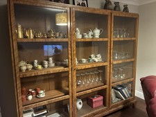 Large Art Deco Walnut Veneer