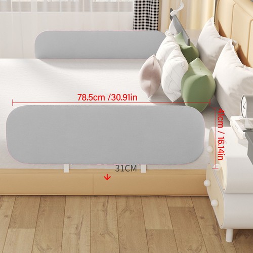 Gray toddler bed - side, safety