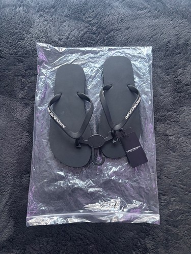 Emporio armani navy flip - armani, flops