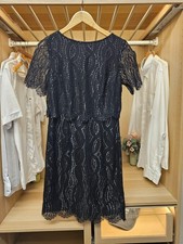 Womens reiss black lace dress - black,