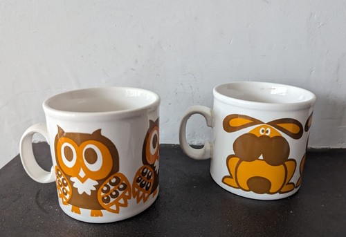 Staffordshire pottery mugs - pottery,