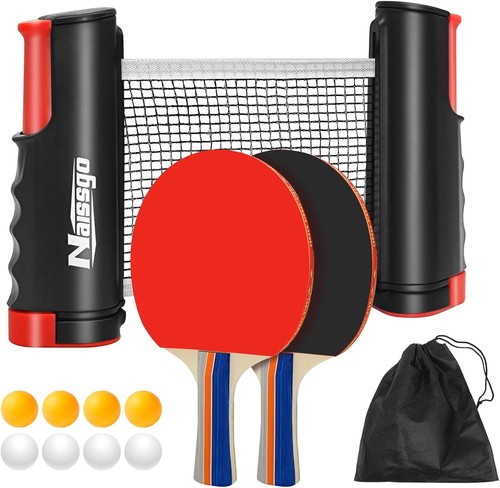 Table tennis set with net - table,
